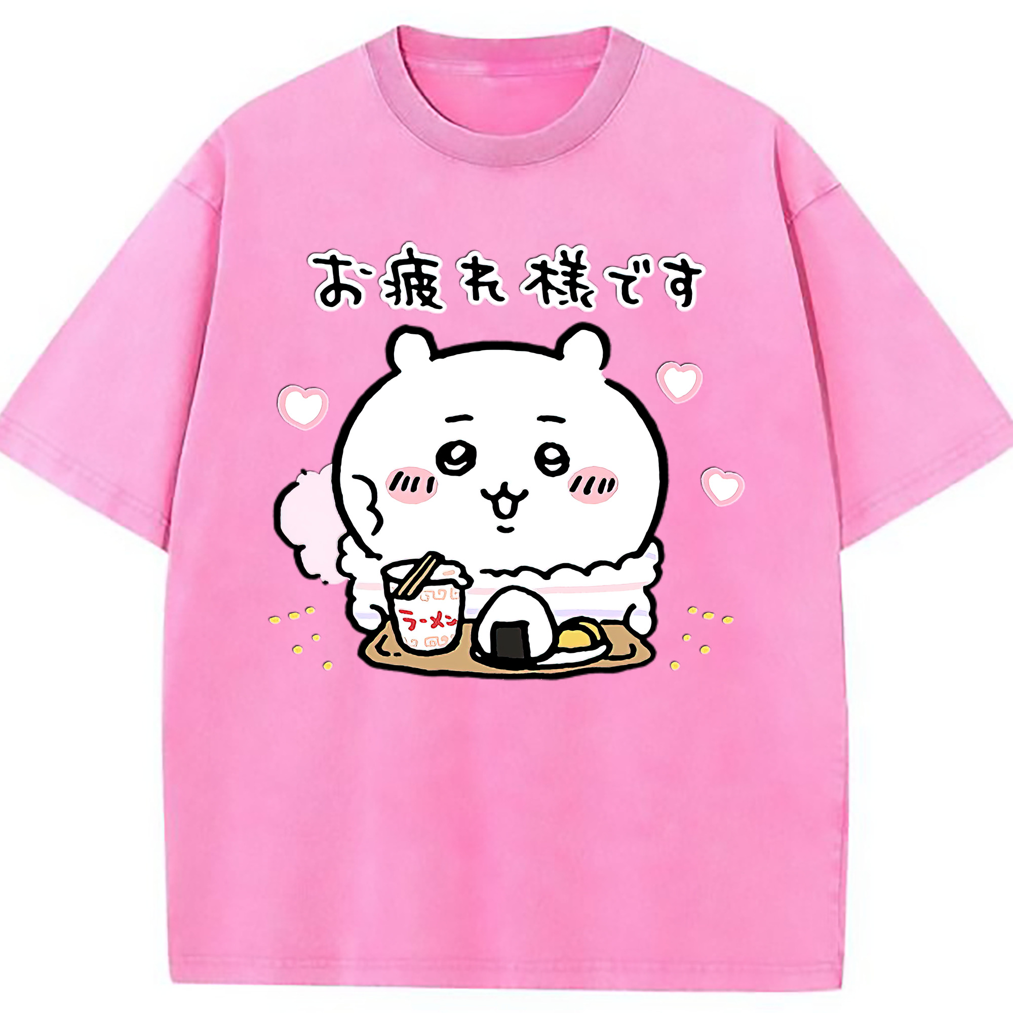 （画像用） ちいかわ ちいかわ Chii-kawa chiikawa 綿100% ヴィンテージ風 半袖Tシャツ（フロントプリント）